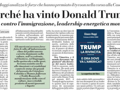 Italia oggi: “perchè ha vinto Donald Trump” (7 dicembre 2024)